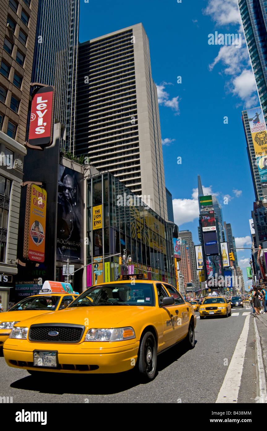 Times Square à New York City, USA. Banque D'Images