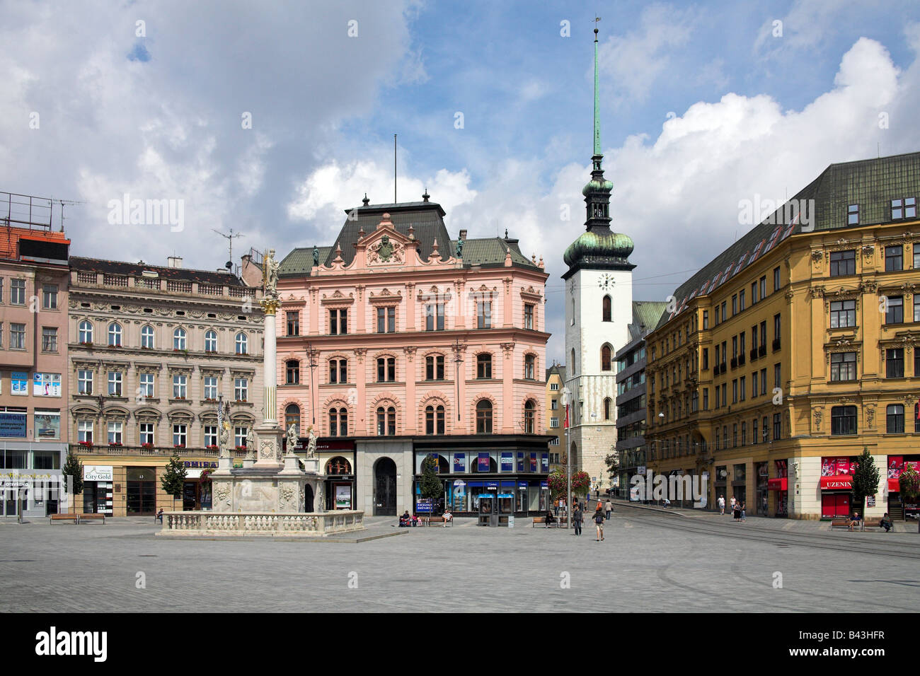 République tchèque Brno Namesti Svobody Square Banque D'Images