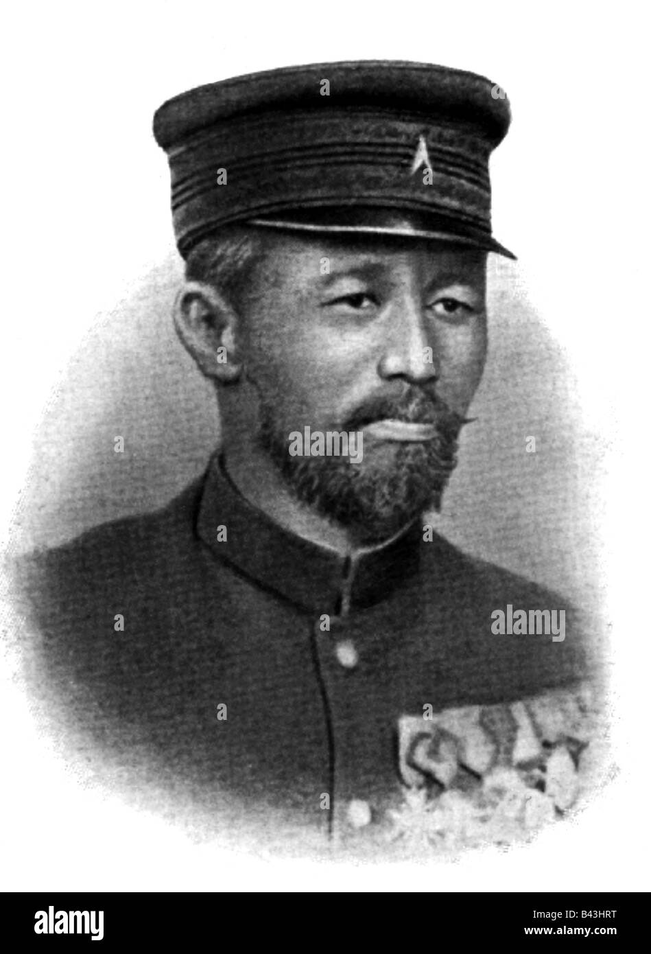 Mori, Ogai, 17.2.1862 - 9.7.1922, auteur/écrivain japonais, portrait, gravure de plaques de cuivre après photographie, 1910, Banque D'Images