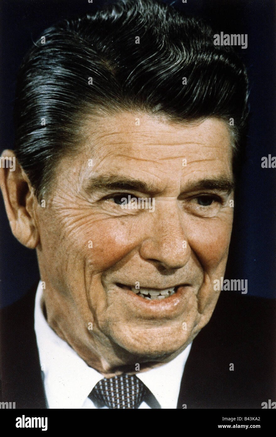 Reagan, Ronald, 6.2.1911 - 5.6.2004, acteur et politicien américain, 40ème président américain, portrait, années 80, années 80, Banque D'Images