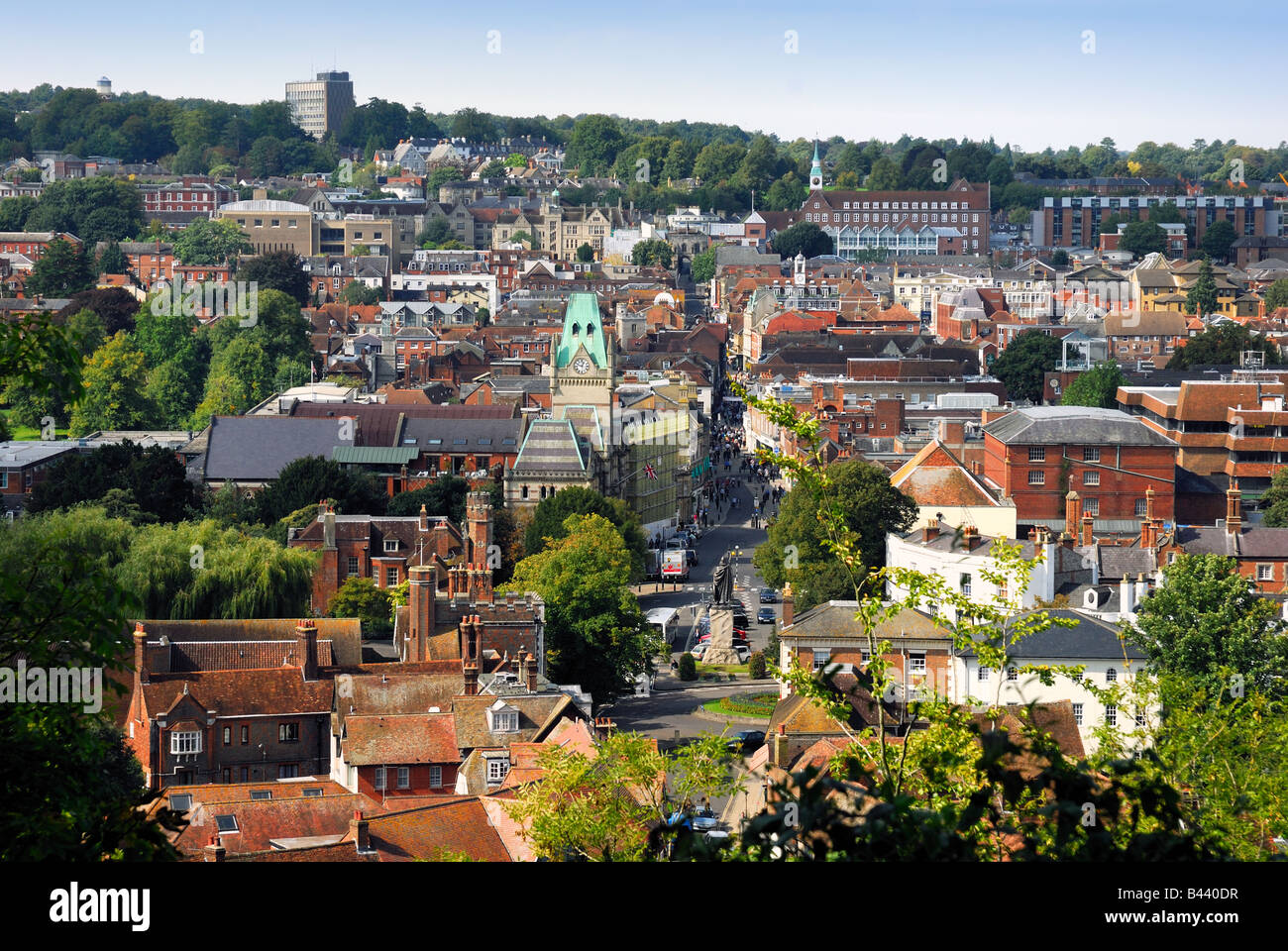 Le Centre Ville De Winchester Angleterre Photo Stock Alamy
