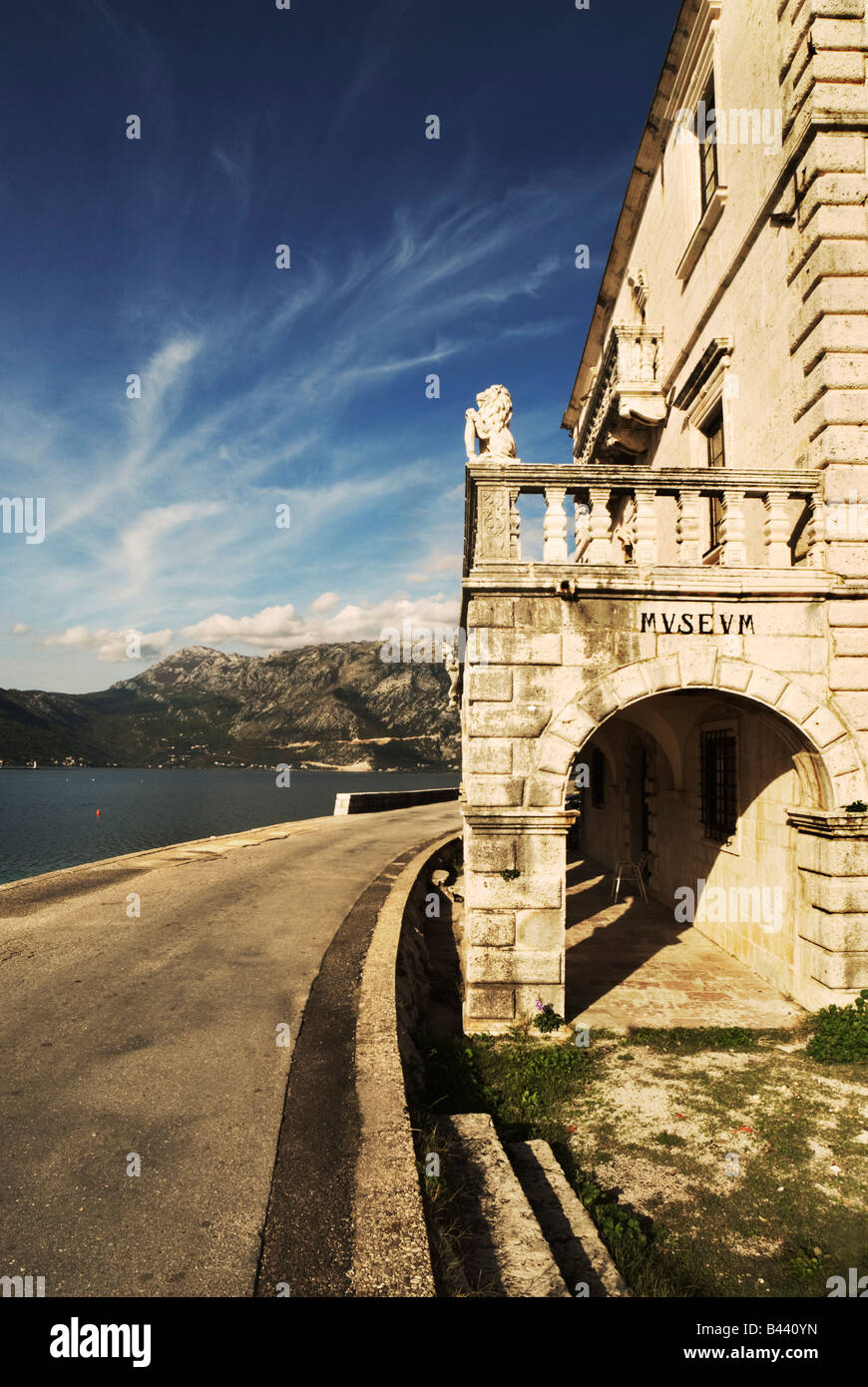 Petit musée à Perast, Monténégro Banque D'Images