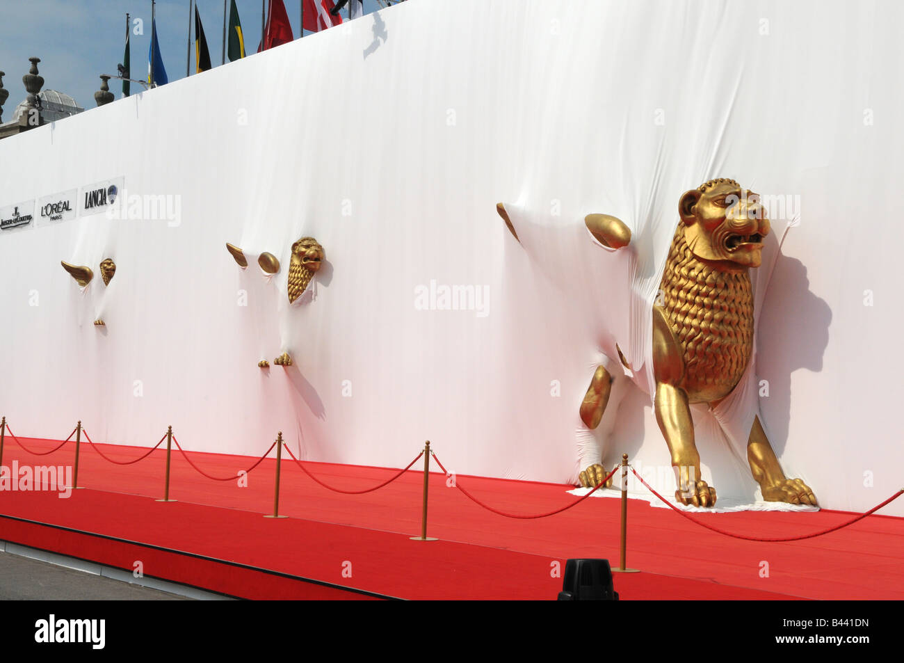 Lion au Festival de Venise Venise Italie Banque D'Images