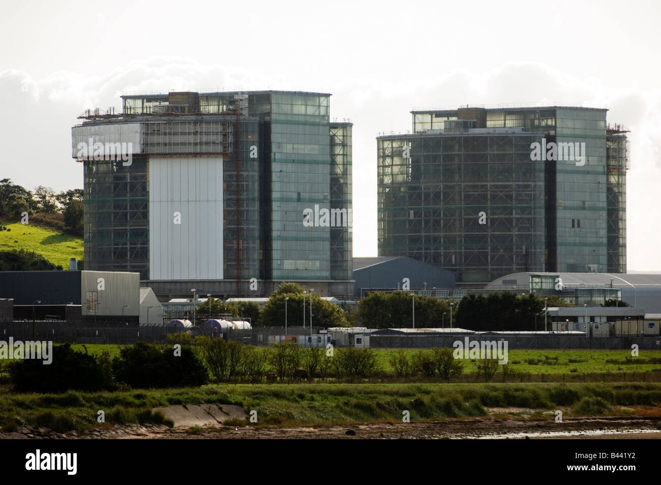 Une centrale nucléaire Hunterston Ayrshire. Le site sur le Firth of Clyde héberge deux réacteurs Hunterston A et B. Hunterston Banque D'Images