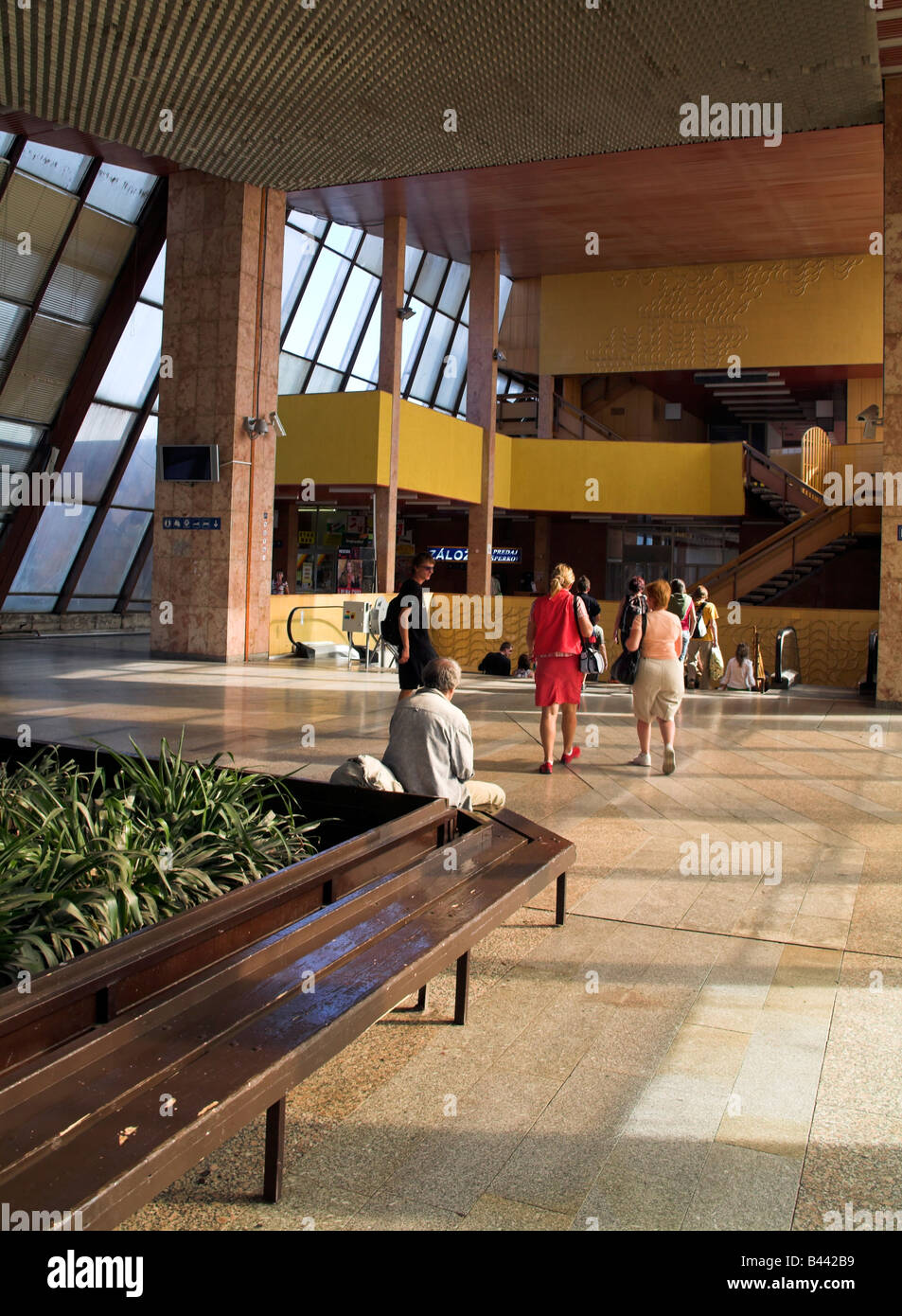 La gare de Poprad en Slovaquie de l'intérieur Banque D'Images