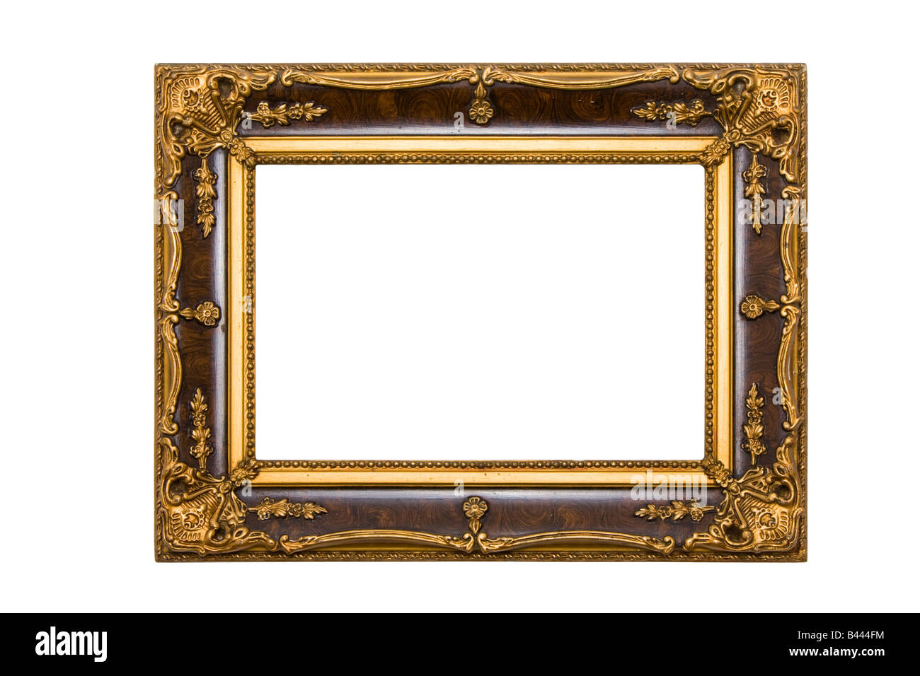 Vieux et de châssis peinture isolé sur fond blanc Banque D'Images