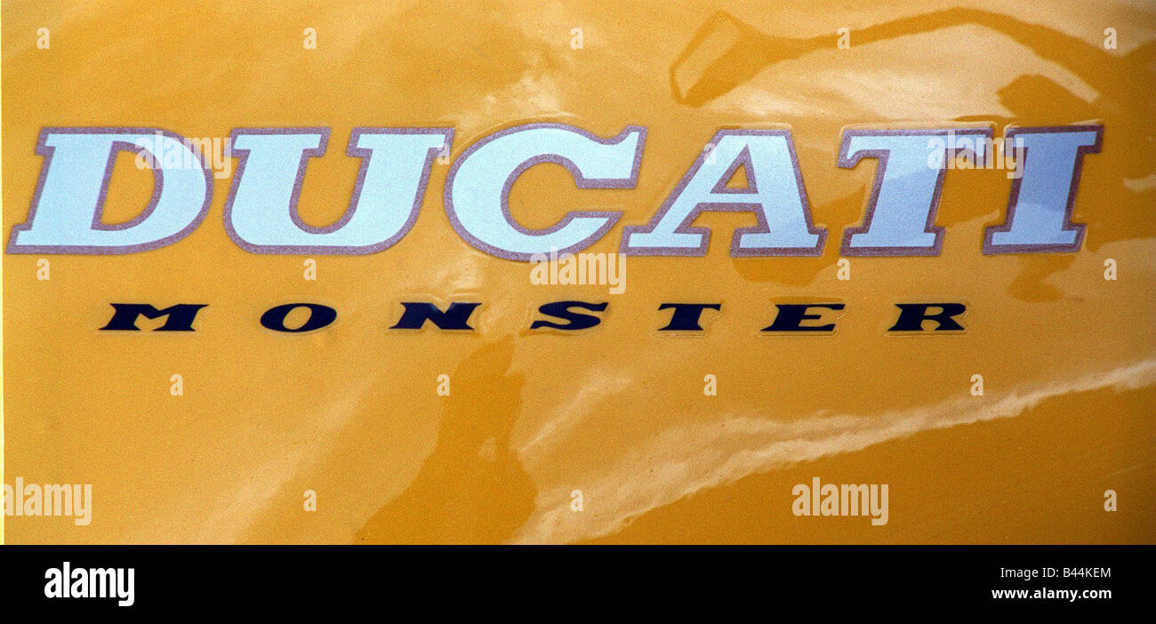 Moto Ducati Ducati Monster Logo Septembre 1997 Banque D'Images