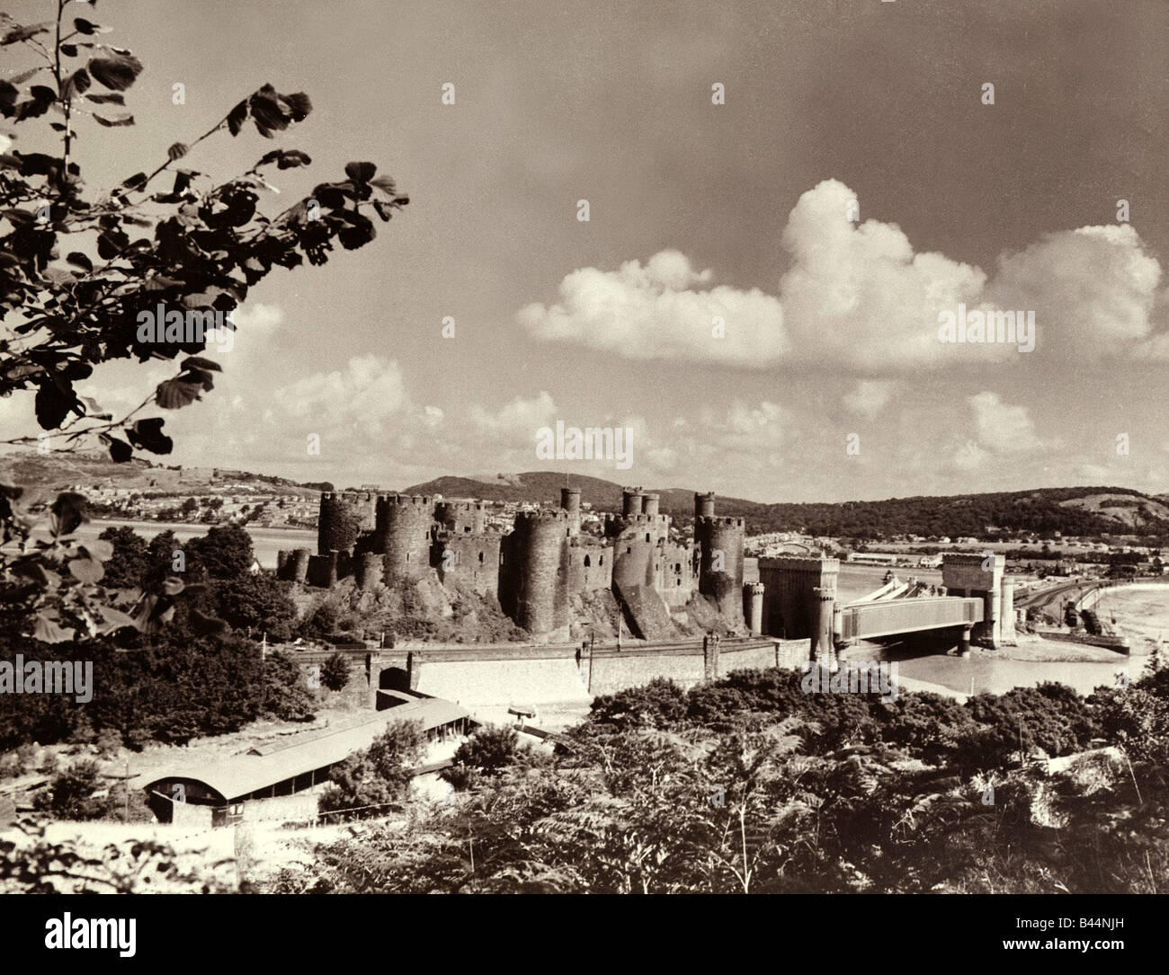 Conway Castle en Caernarvonshire Septembre 1938 Mirrorpix Militaire Banque D'Images