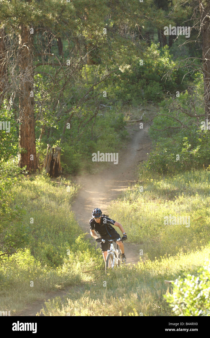 Vtt à Durango, Colorado, USA Banque D'Images