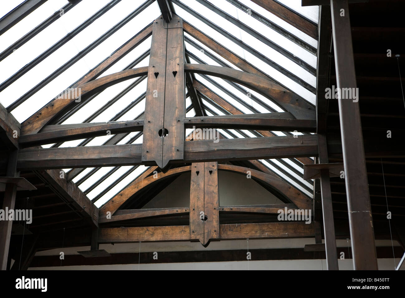 UK Scotland Glasgow School of Art charpente de toit intérieur de Charles Rennie Mackintosh conçu gallery Banque D'Images