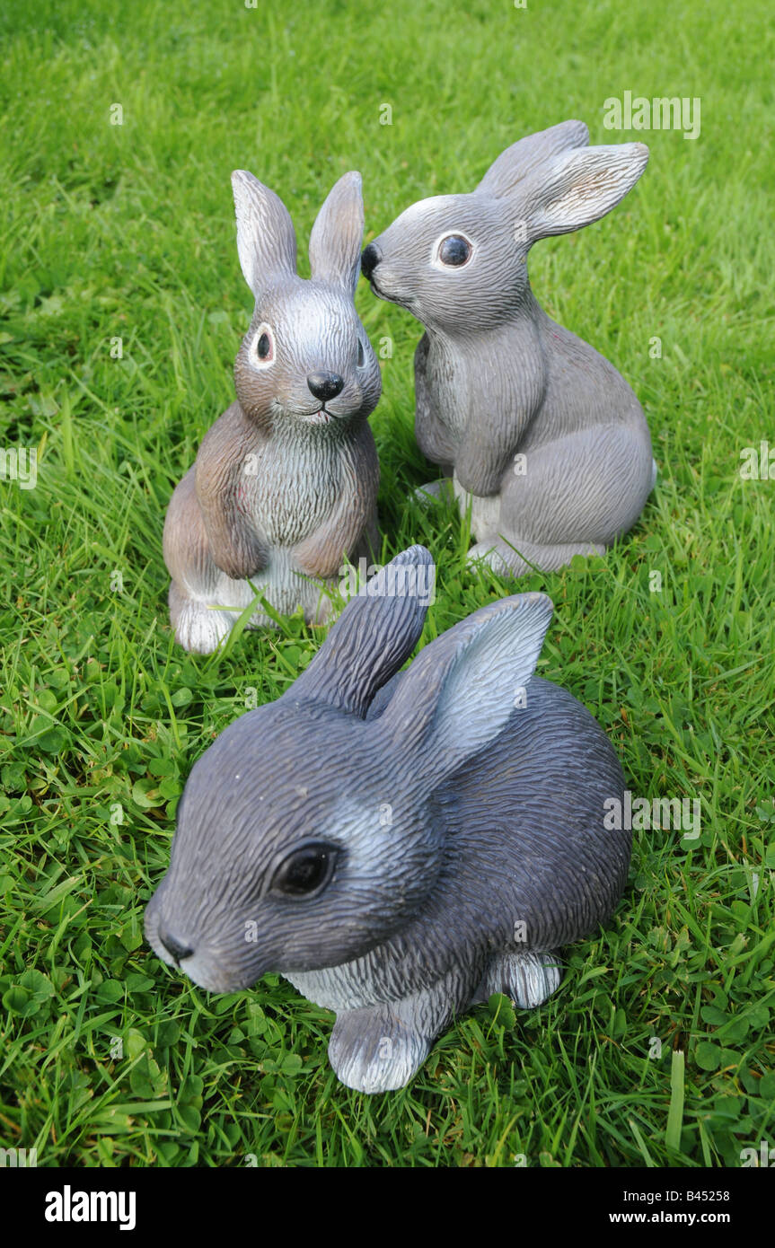 3 lapins toy Banque D'Images