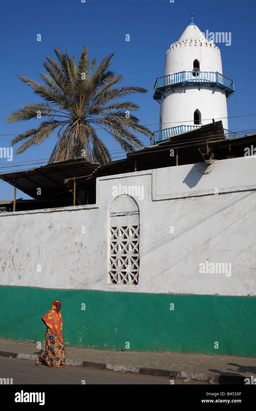 La mosquée Hamoudi dans la ville de Djibouti, Djibouti Banque D'Images