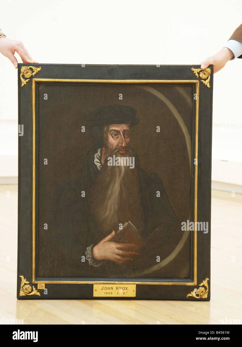Peinture de John Knox, une figure clé de l'histoire d'Écosse Banque D'Images