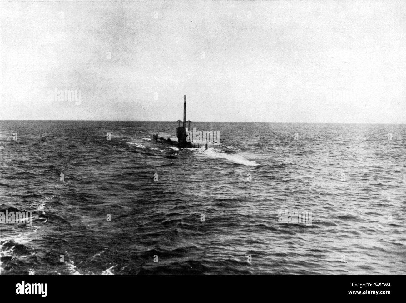 Événements, première Guerre mondiale / première Guerre mondiale, guerre navale, sous-marin allemand 'M U 35' en Méditerranée, plongée, vers 1916, Banque D'Images
