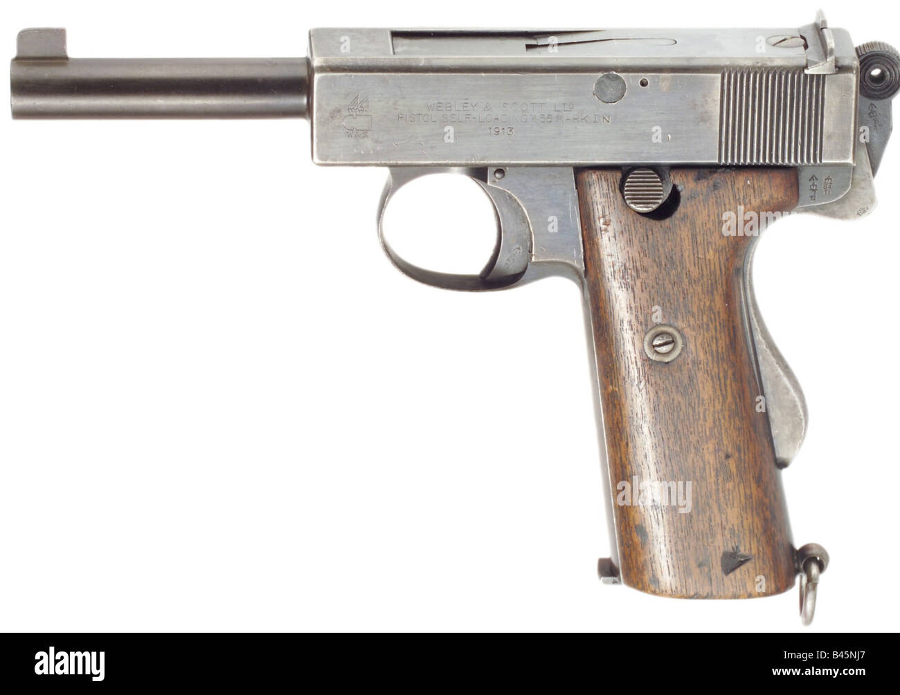 Armes, armes à feu, pistolets, Webley & Scott Mark I N, calibre .455, fabrication 1913, Royal Navy, Grande-Bretagne, arme, pistolet, arme à feu, XXe siècle, Banque D'Images