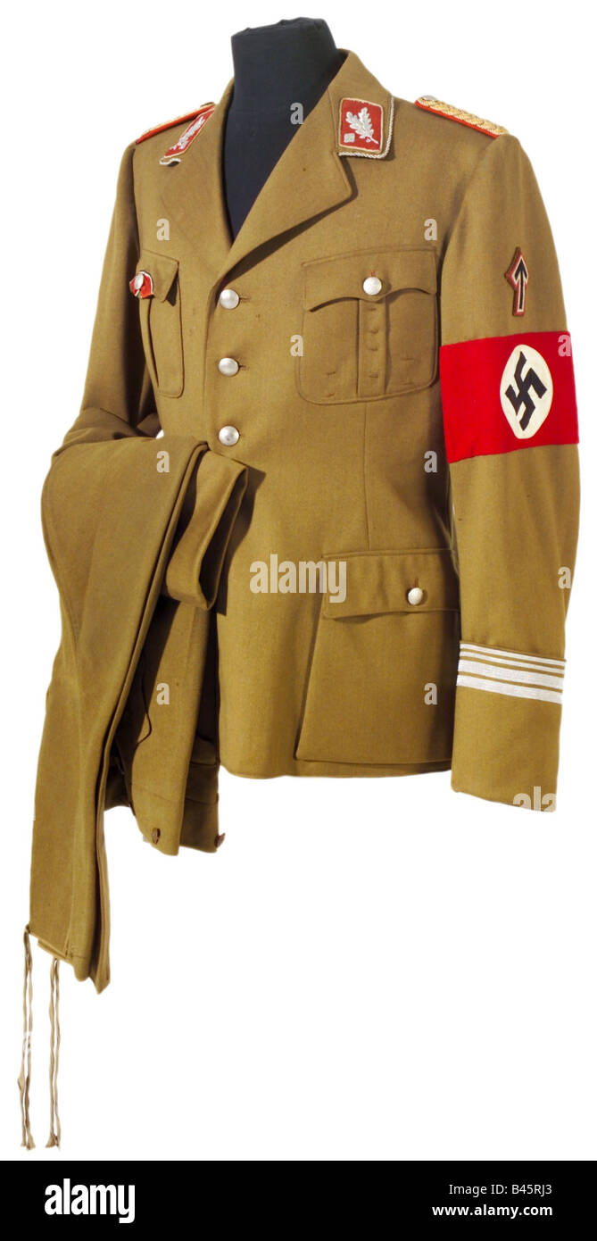 Nazisme/socialisme national, organisations, troupes de tempête, uniforme d'un chef de brigade, 1930, 30 ans, Allemagne nazie, Third Reich, Sturmabteilung, sa, Banque D'Images
