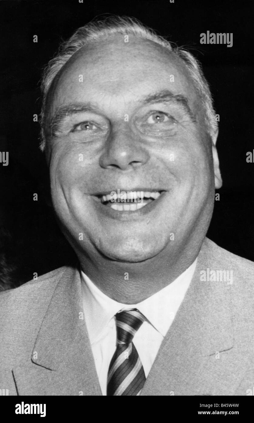 Holzamer, Johannes Karl, 13.10.1906 - 22.4.2007, philosophe allemand, pédalier et intendant de ZDF, mi-longueur, CA. années 60, Banque D'Images