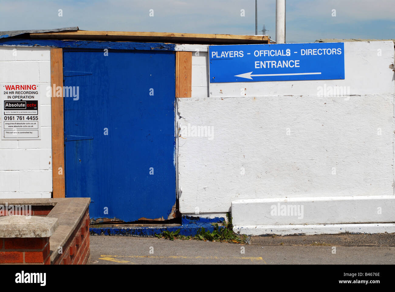 Entrée des joueurs, Radcliffe Borough F.C Banque D'Images