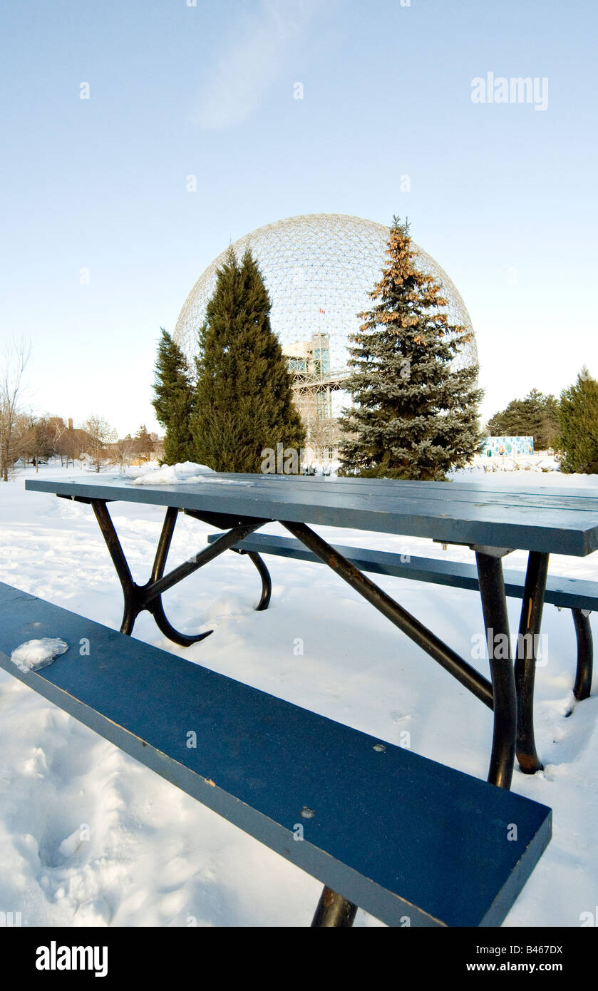 La Biosphère de Montréal, le Parc Jean-Drapeau. Banque D'Images