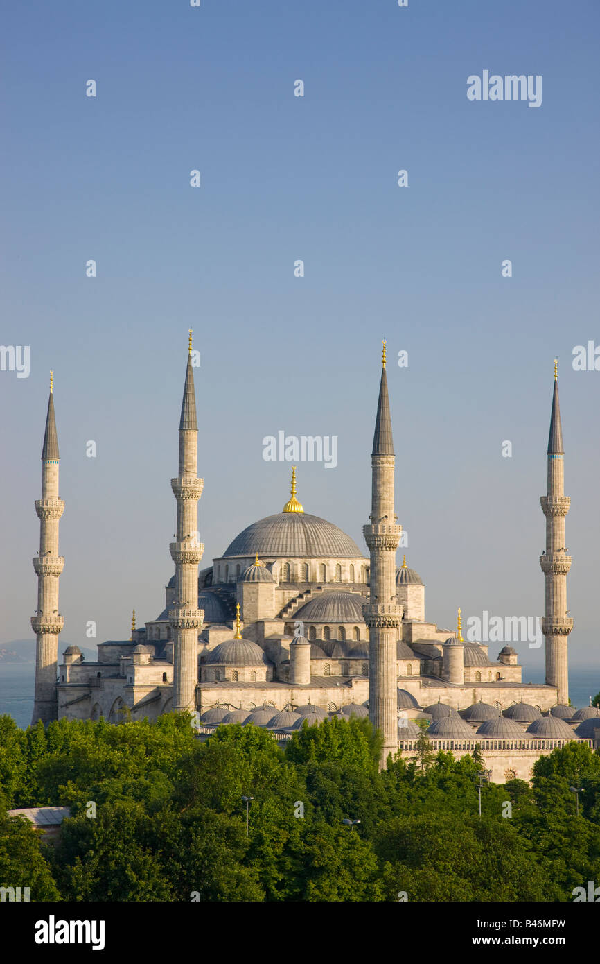 Turquie Istanbul La Mosquée Bleue La Mosquée du Sultan Ahmed Banque D'Images