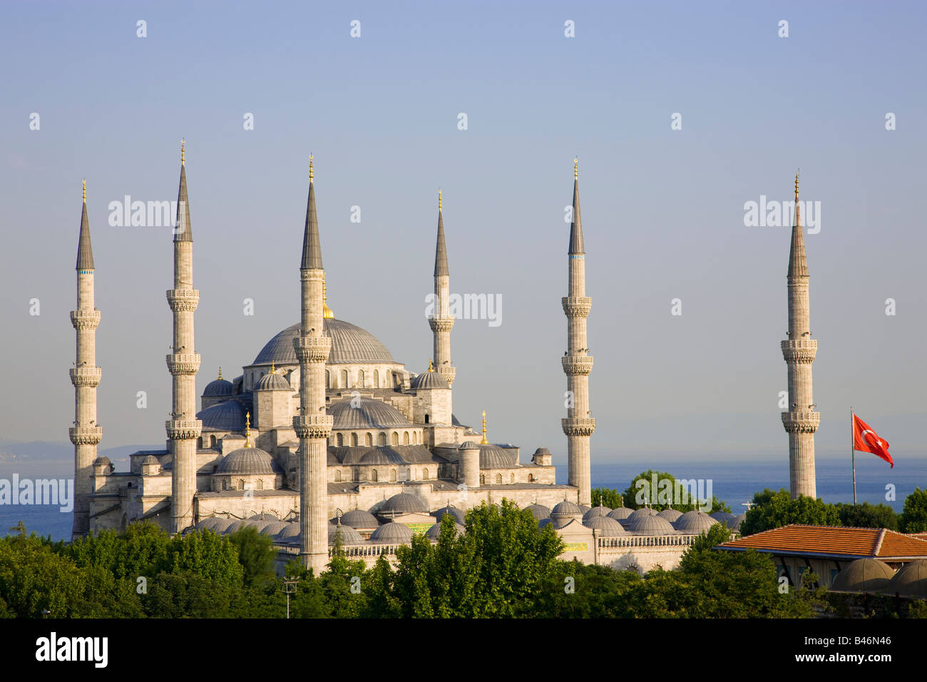 Turquie Istanbul La Mosquée Bleue La Mosquée du Sultan Ahmed Banque D'Images