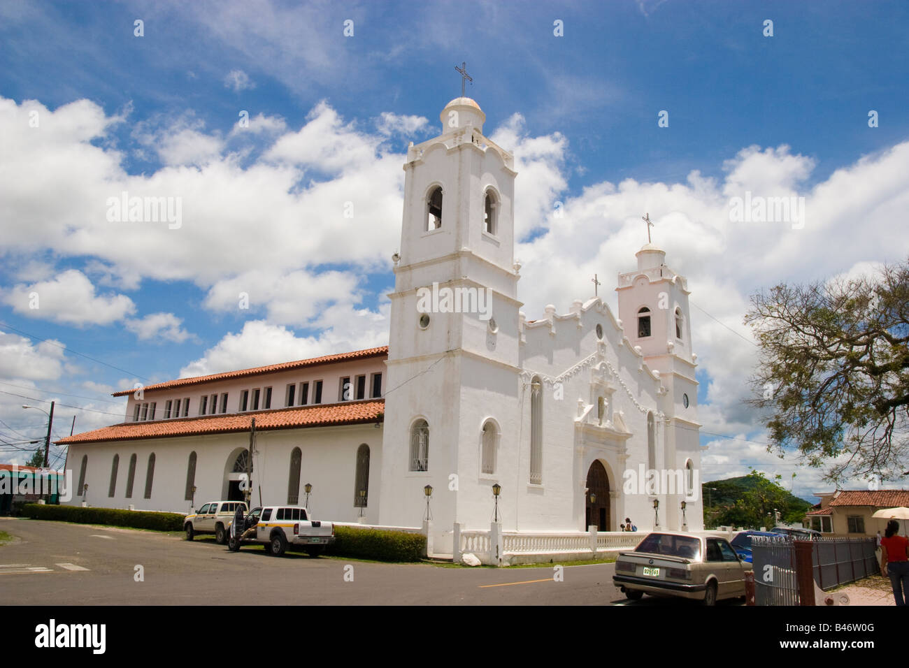 Saint John the Baptist Church à Penonomé, province de Cocle, République de Panama, en Amérique centrale. Banque D'Images