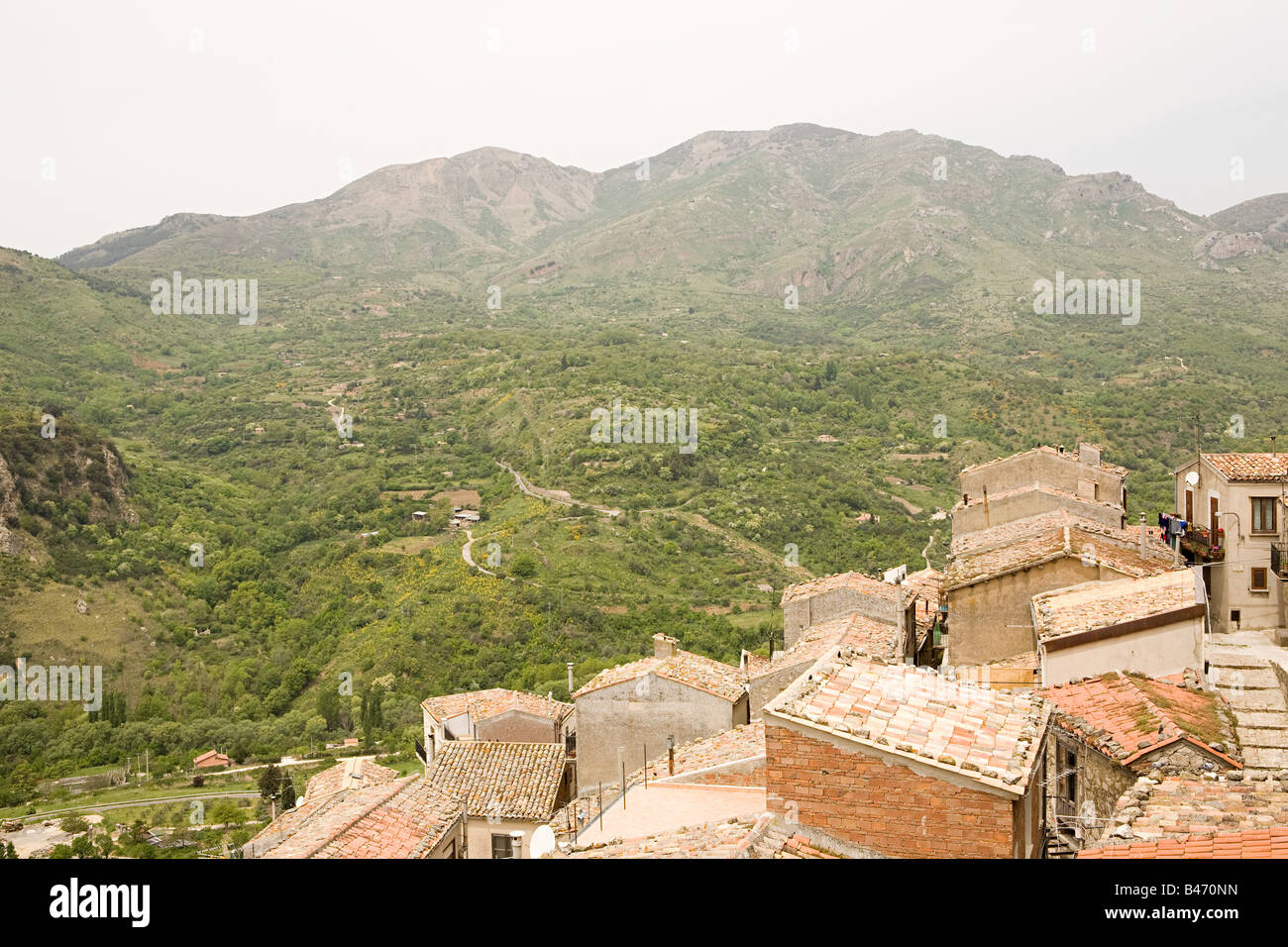 Gangi Sicile Banque D'Images