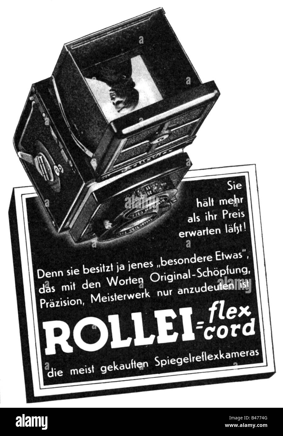 Publicité, photographie, Rolleiflex, Rolleicord, publicité, « Atlantis », mai 1936, Banque D'Images