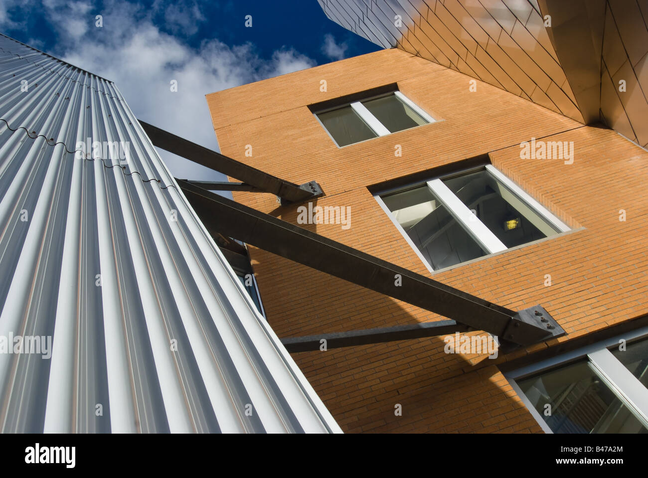 Vue détaillée de l'aide de Stata center sur le campus de l'Institut de technologie de Massachusetts à Cambridge MA, comme vu sur 91508 Banque D'Images