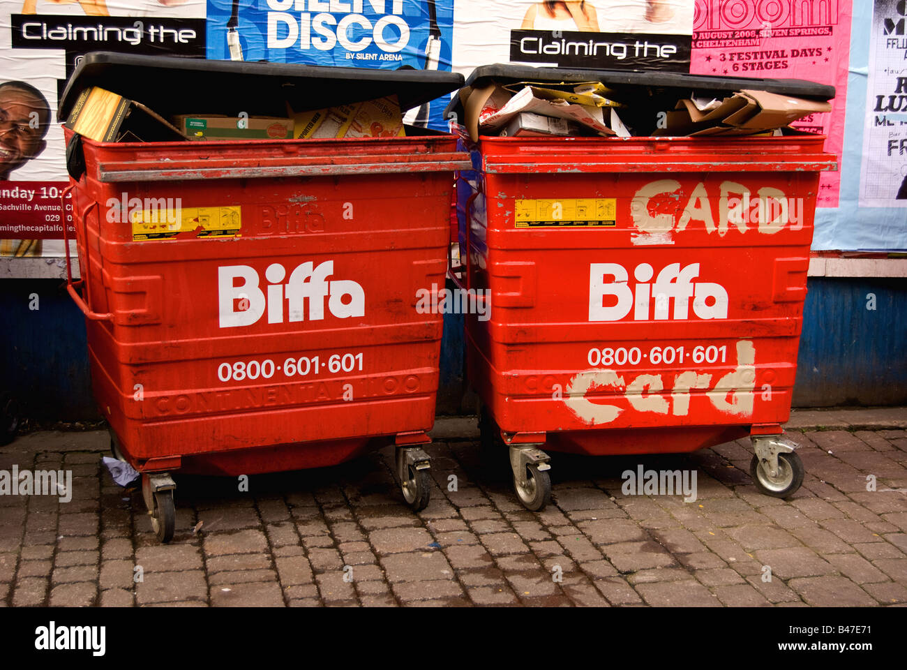 Biffa poubelles Banque D'Images