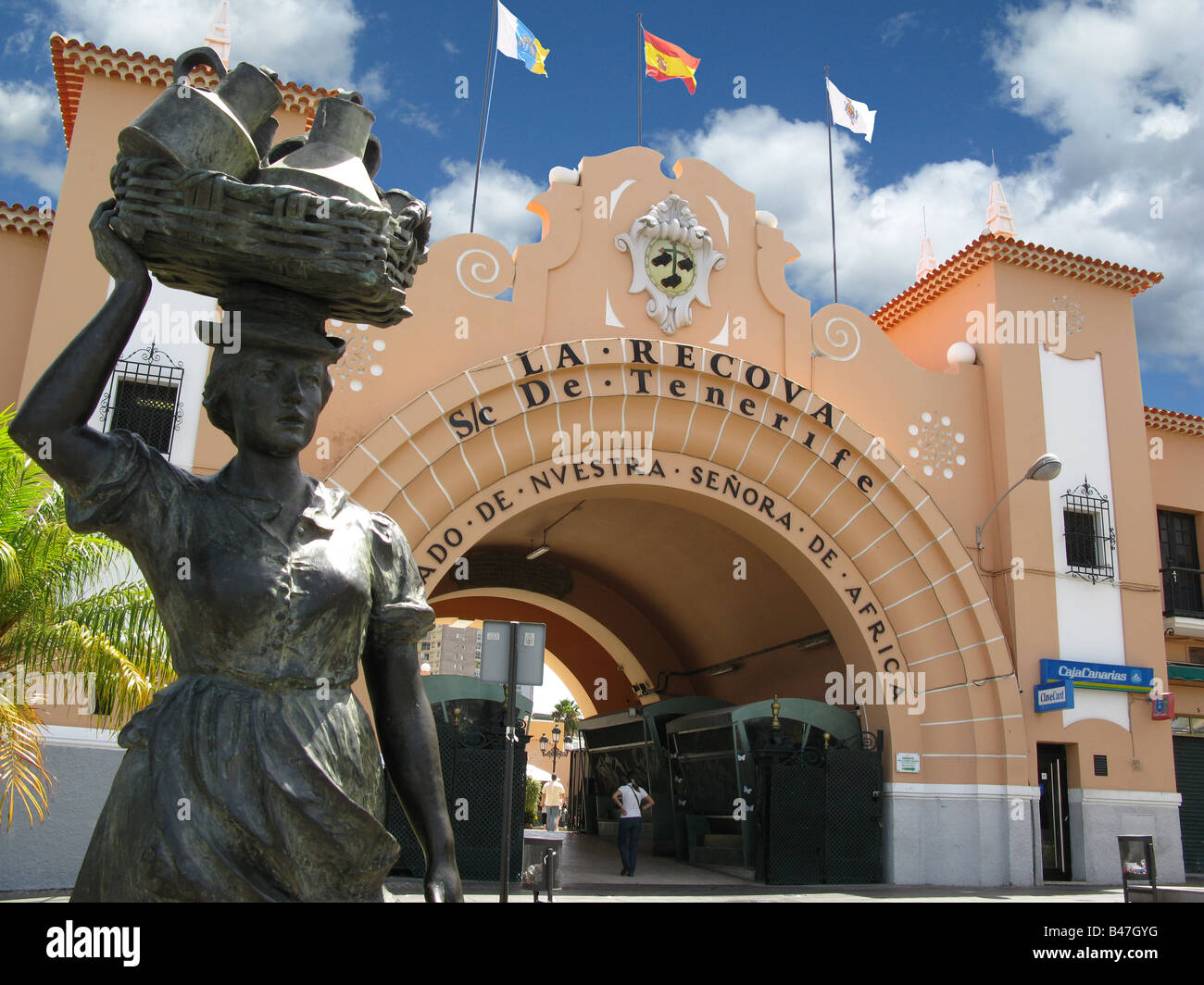 La Recova marché municipal de nos dames de l'Afrique (Mercado de Nuestra Señora de Africa), Santa Cruz de Tenerife, Tenerife, Canaries, Espagne Banque D'Images