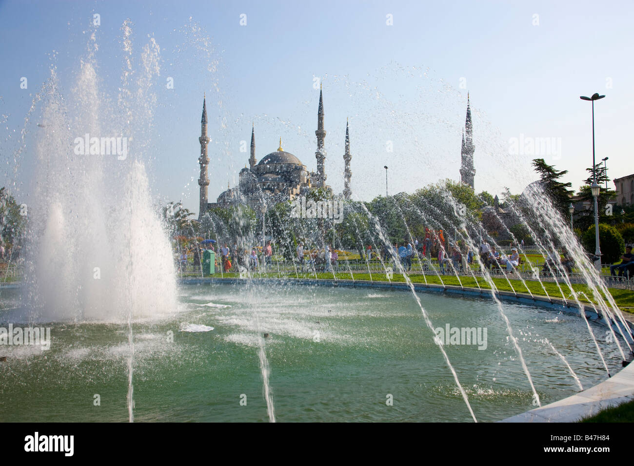 Turquie Istanbul La Mosquée Bleue La Mosquée du Sultan Ahmed Banque D'Images