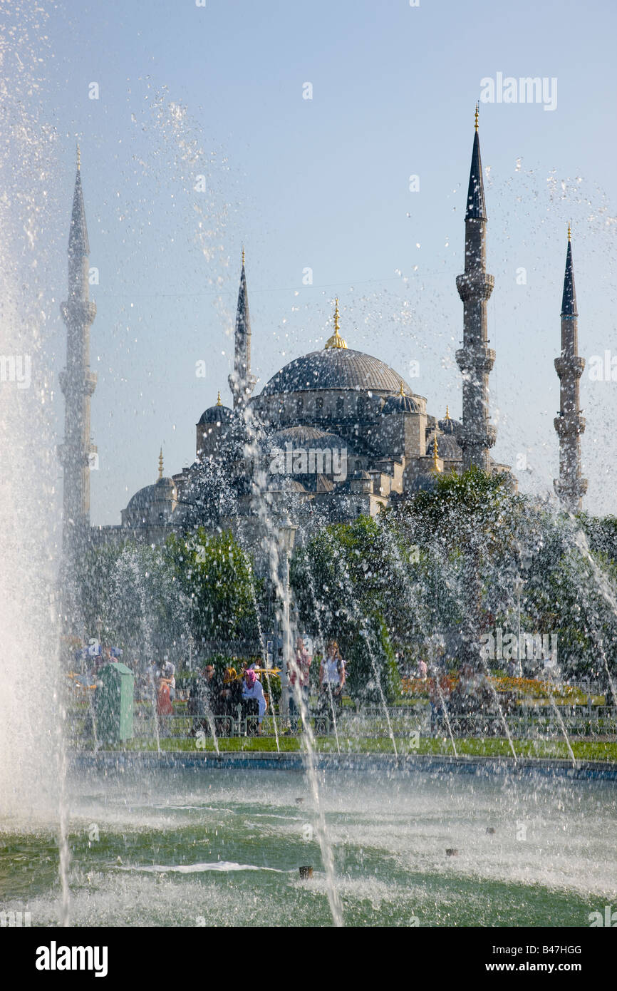 Turquie Istanbul La Mosquée Bleue La Mosquée du Sultan Ahmed Banque D'Images