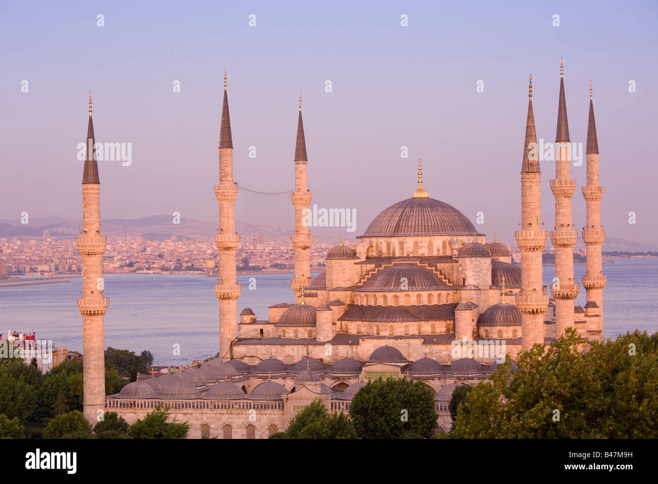 Turquie Istanbul La Mosquée Bleue La Mosquée du Sultan Ahmed Banque D'Images