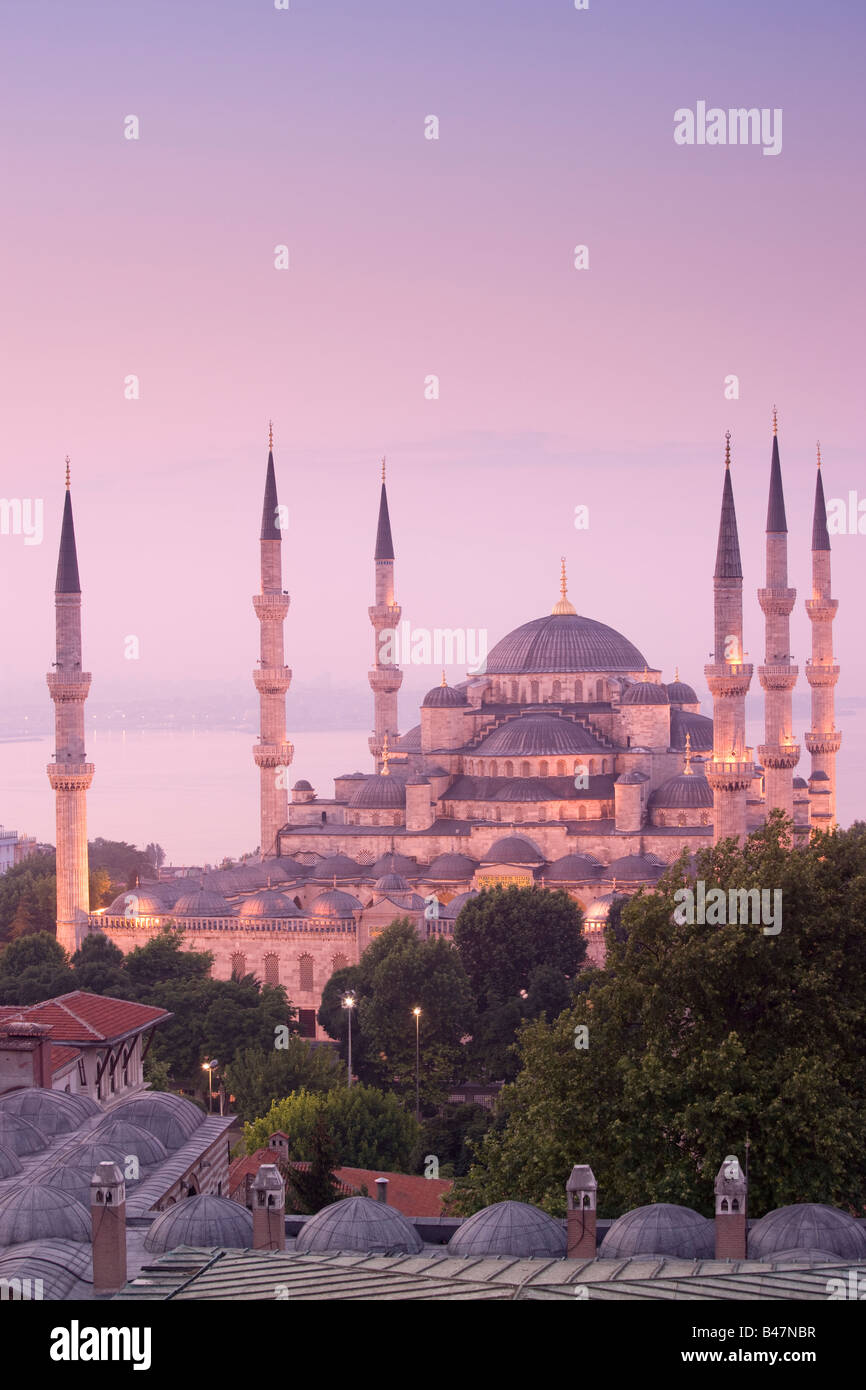 Turquie Istanbul La Mosquée Bleue La Mosquée du Sultan Ahmed Banque D'Images