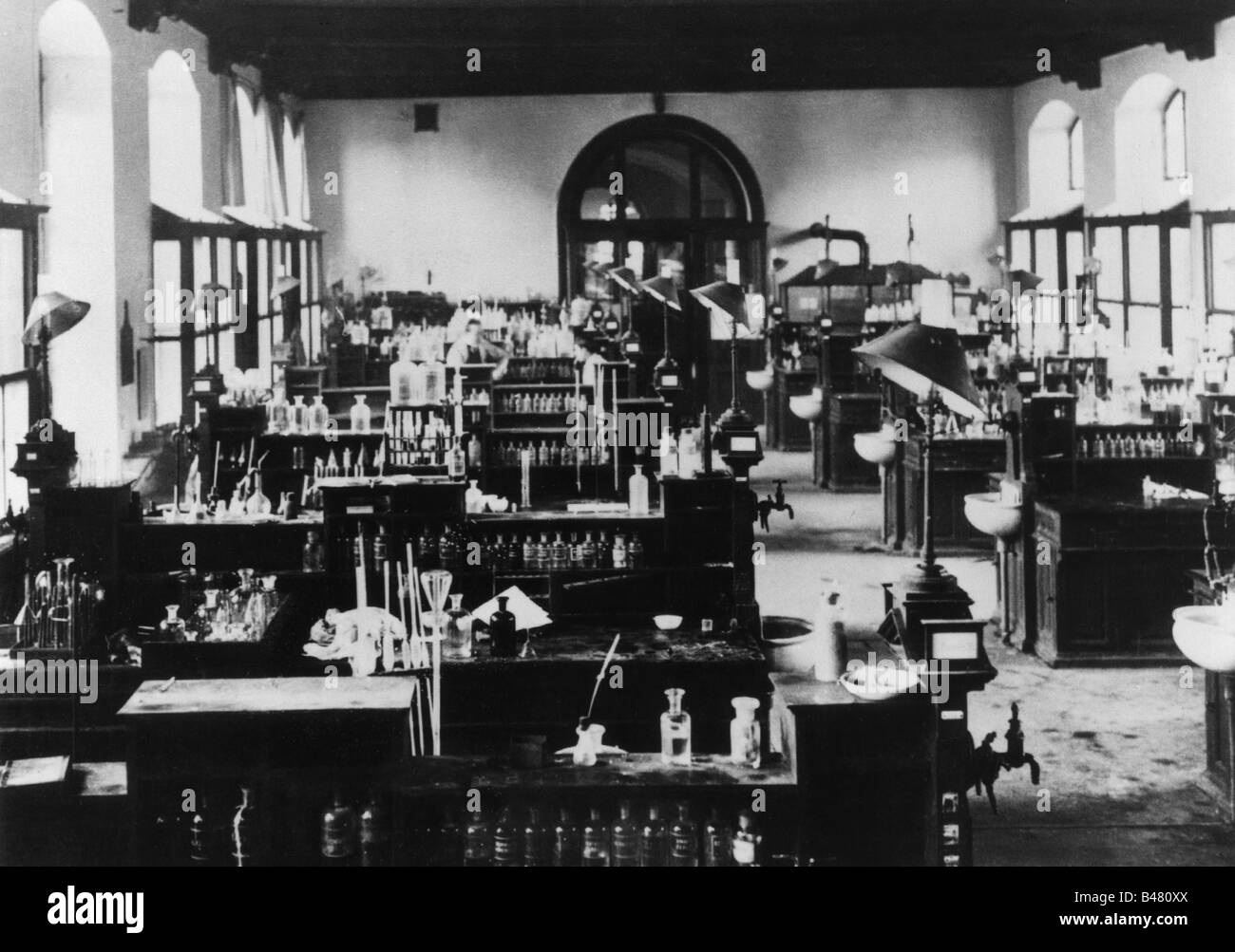 Laboratoire chimie 1940 Banque de photographies et d’images à haute