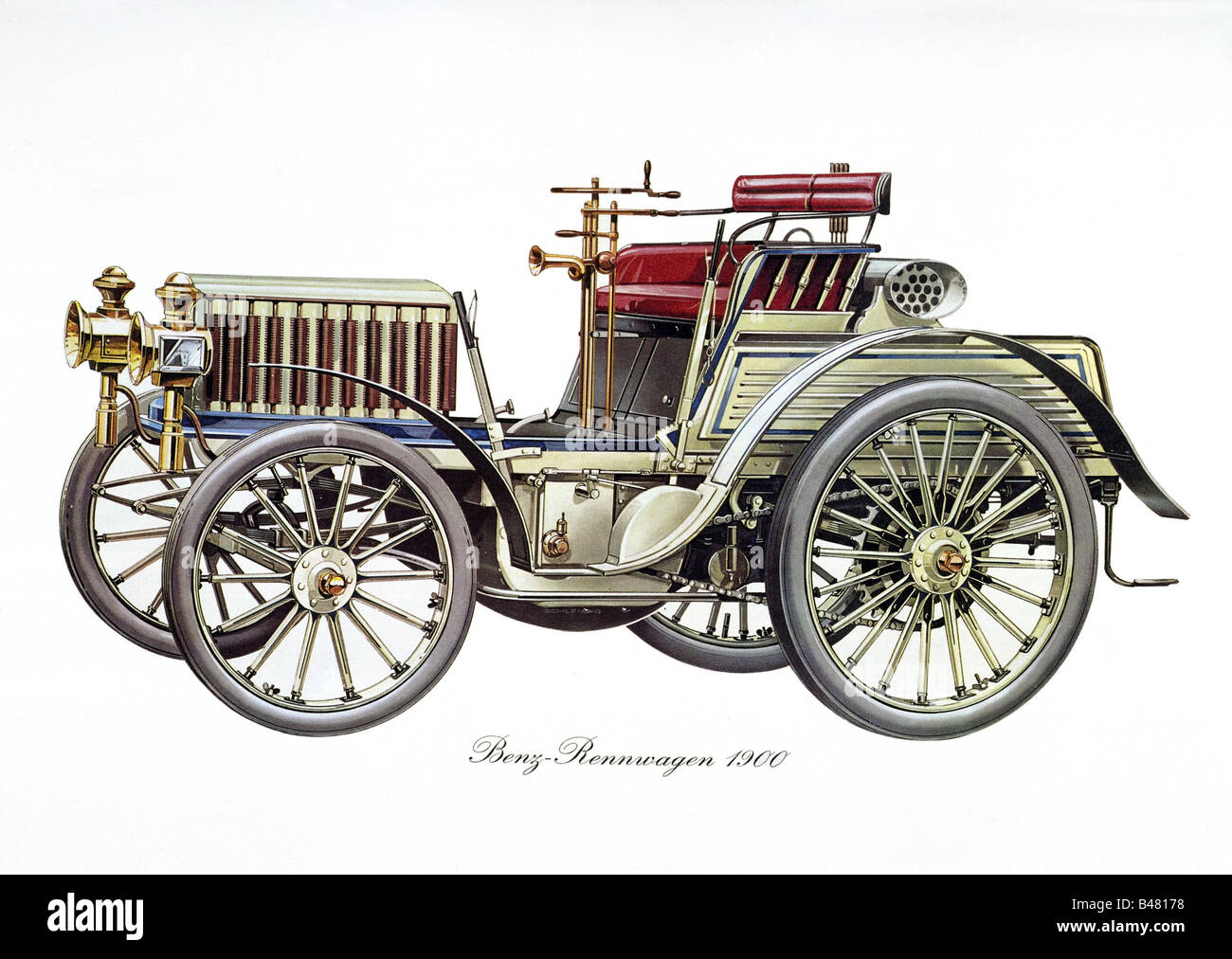 Sport, course automobile, voitures de course, automobile de course Benz, 1900, Banque D'Images