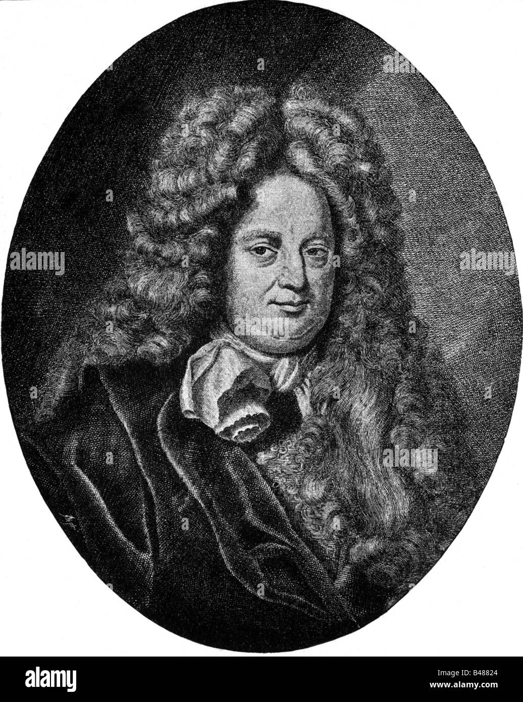 Danckelmann, Eberhard von, 23.11.1643 - 31.3.1722, Garnison du Statesman, portrait, gravure sur cuivre par G. B. Busch, après peinture par D. Richter, 17e siècle, l'artiste n'a pas d'auteur pour être effacé Banque D'Images
