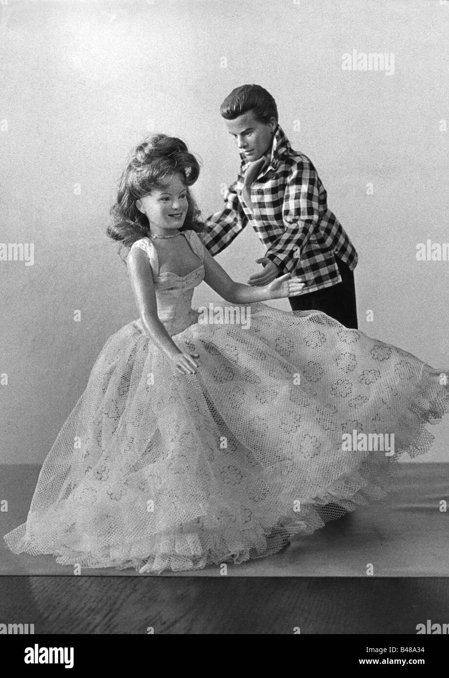 Buchholz, Horst, 4.12.1933 - 3.3.2003, acteur allemand, comme poupée, avec Romy Schneider (poupée), vers 1958, Banque D'Images