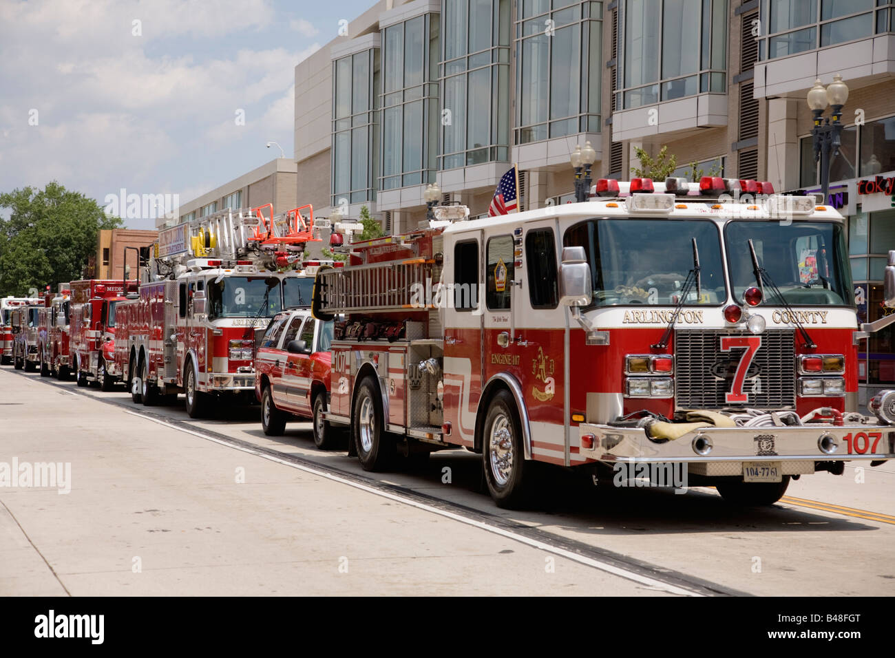 Incendie à la Convention de Washington Center, Washington DC, USA Banque D'Images