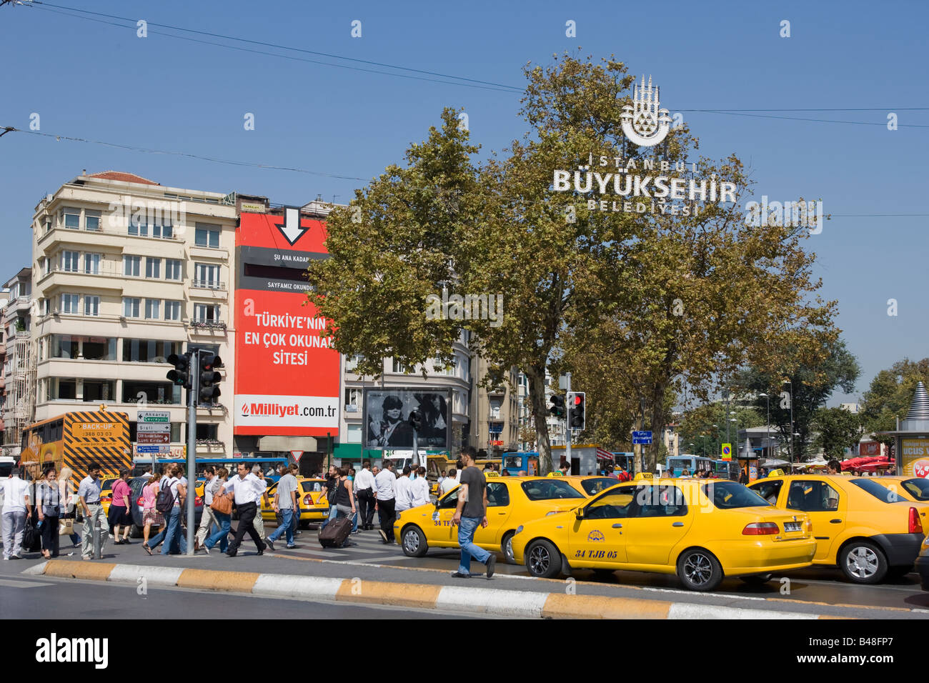 La Place Taksim Istanbul Turquie Banque D'Images