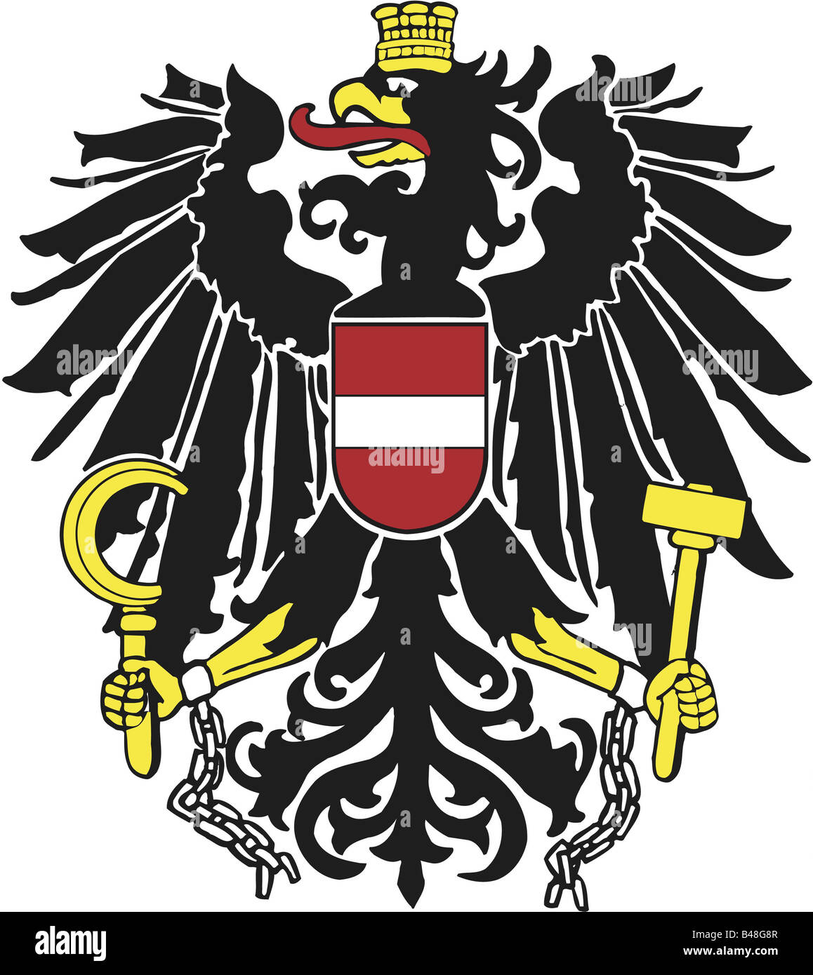 Heraldique Blason Autriche Additional Rights Clearance Info Not Available Photo Stock Alamy