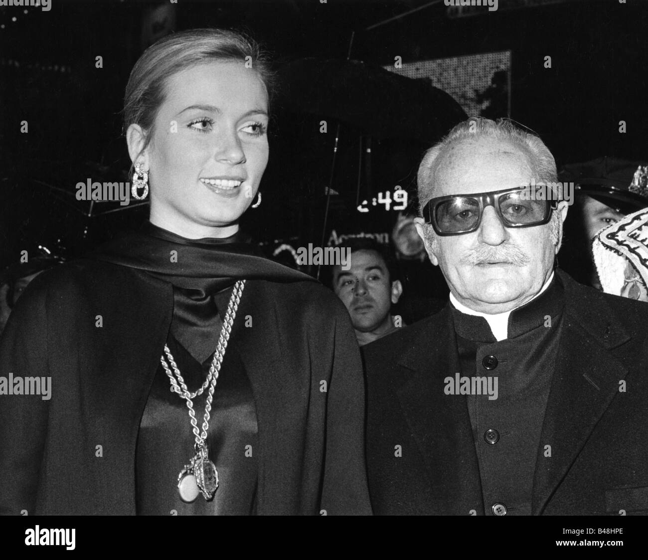 Zanuck, Darryl Francis, 5.9.1902 - 22.12.1979, producteur américain, avec Geneviève Gilles, première de 'John and Mary', Astor Theatre, New York, États-Unis, 14.12.1969, Banque D'Images