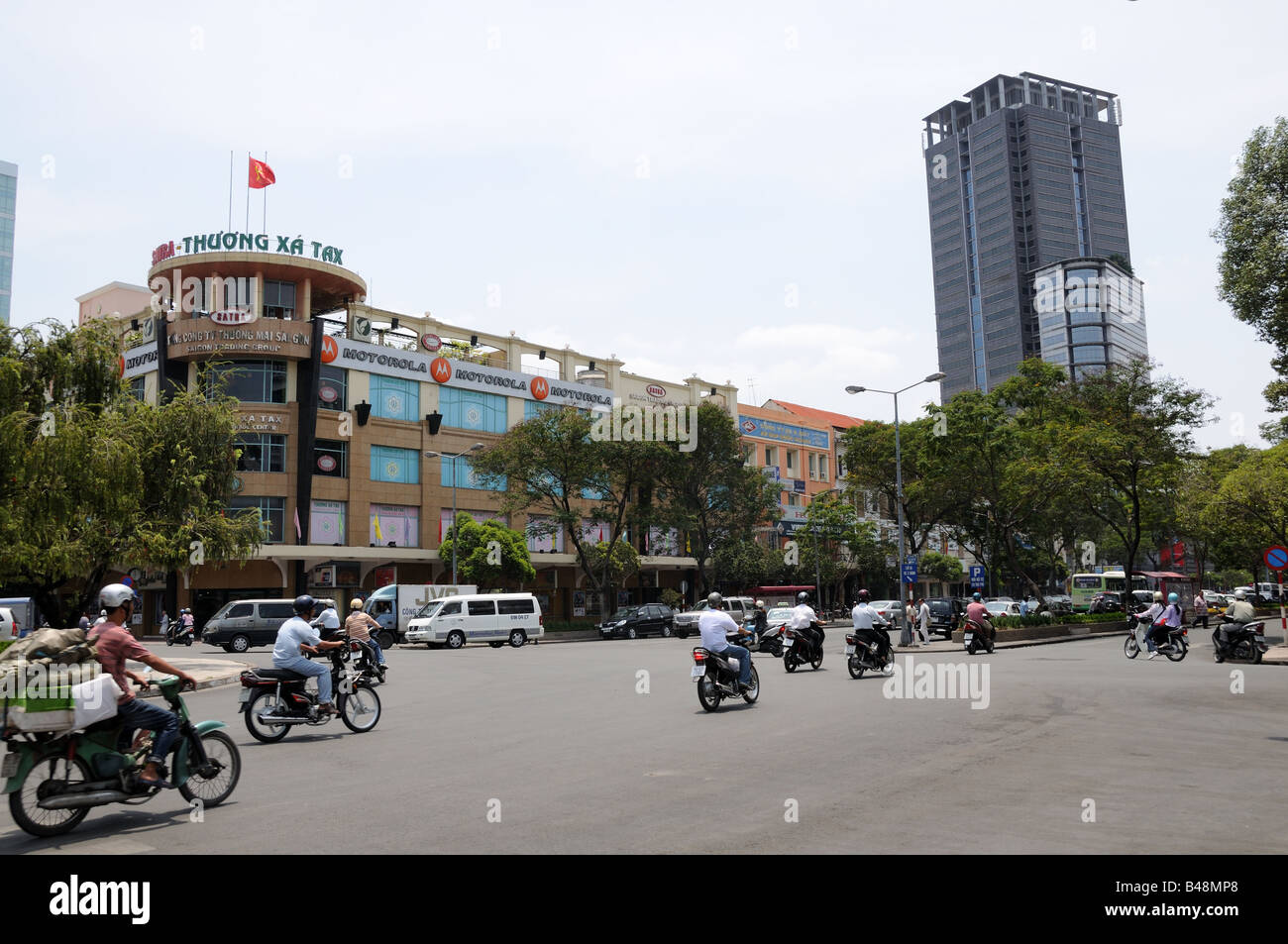 Zone commerciale de Ho Chi Minh City Vietnam Banque D'Images