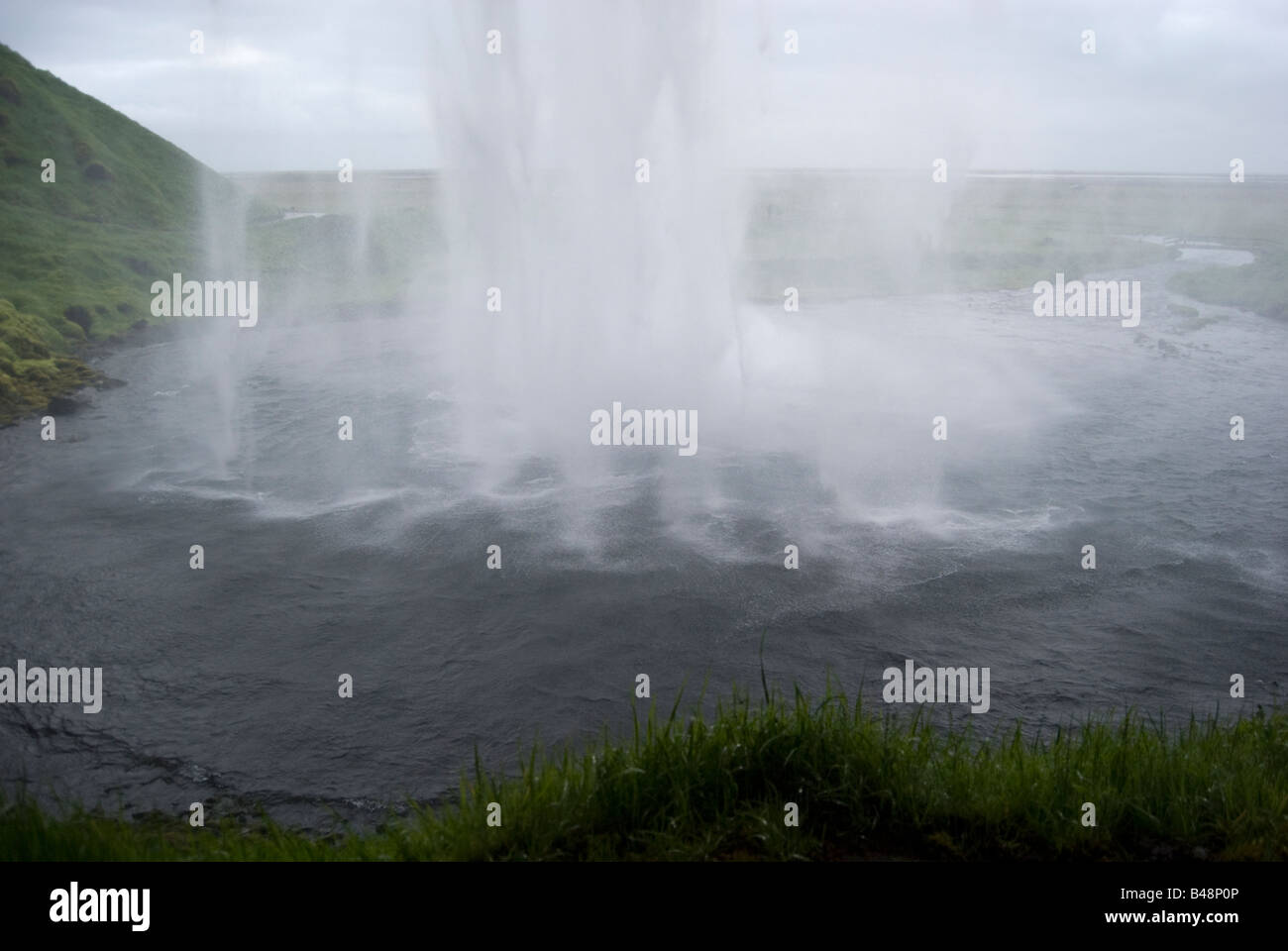 Cascade de Seljalandsfoss en Islande Banque D'Images