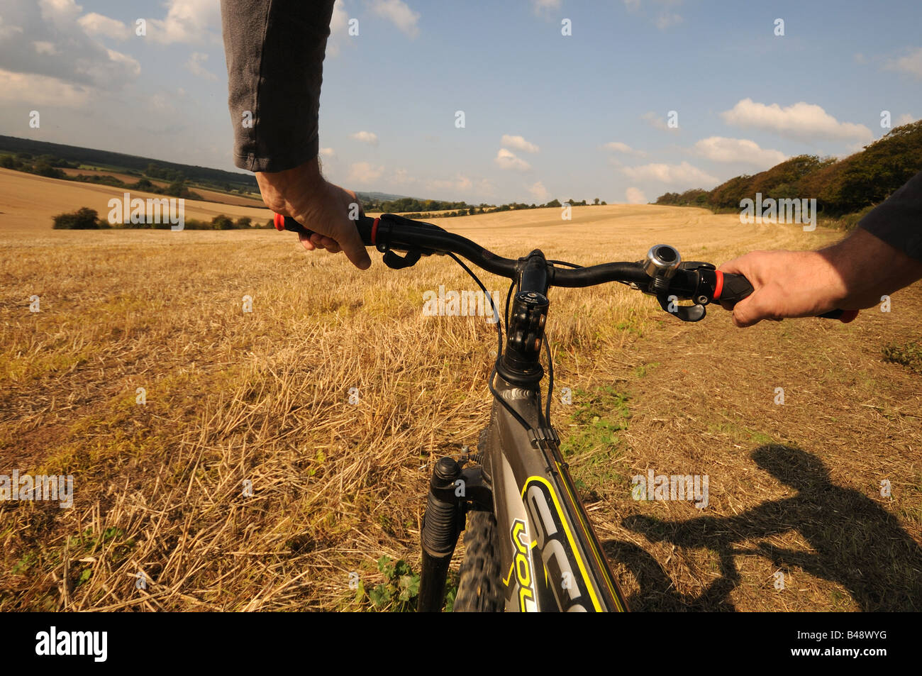 Randonnée cycliste dans le Kent en Angleterre Banque D'Images