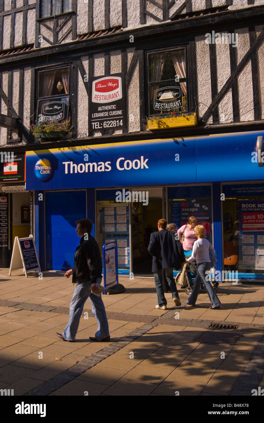 Thomas Cook à Norwich, Norfolk, UK (Agent de voyage) Banque D'Images