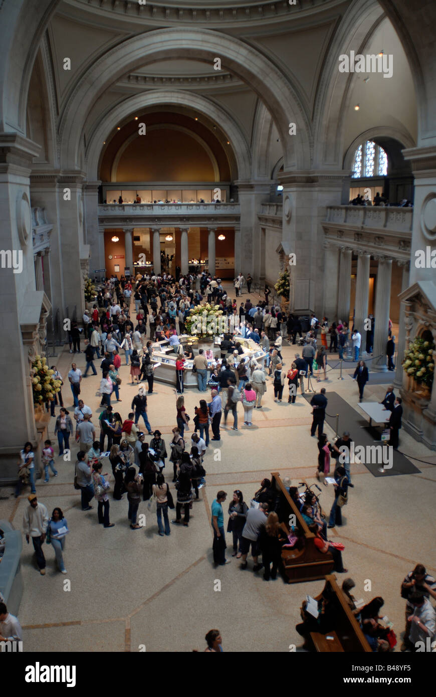 Grande salle du Metropolitan Museum of Art de New York Richard B Levine Banque D'Images