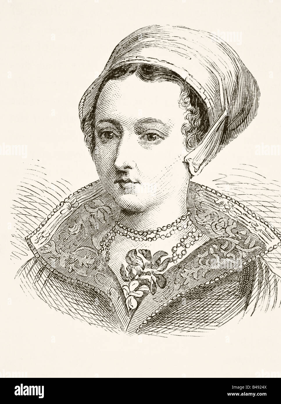 Lady Jane Gray alias Lady Jane Dudley, 1537 - 1554. Reine titulaire d'Angleterre pour neuf jours en 1553 Banque D'Images