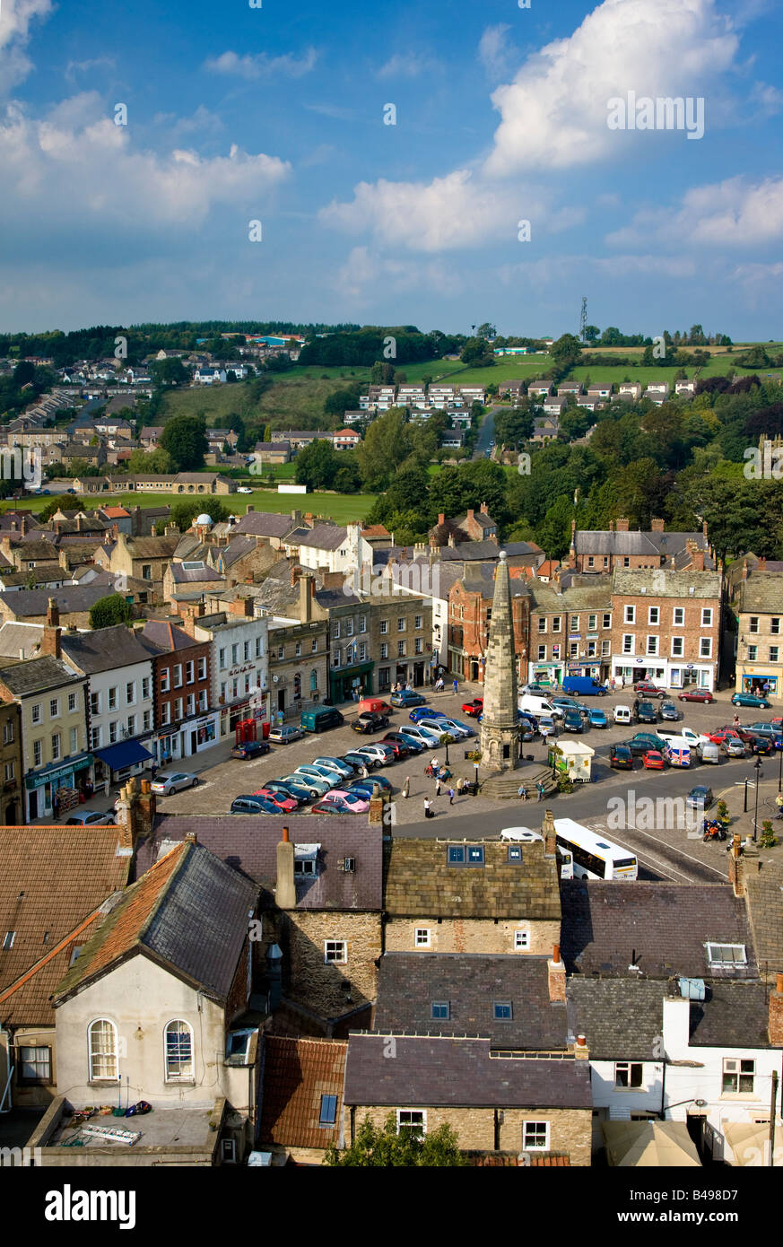 Du Château de Richmond Richmond garder Yorkshire du Nord Banque D'Images